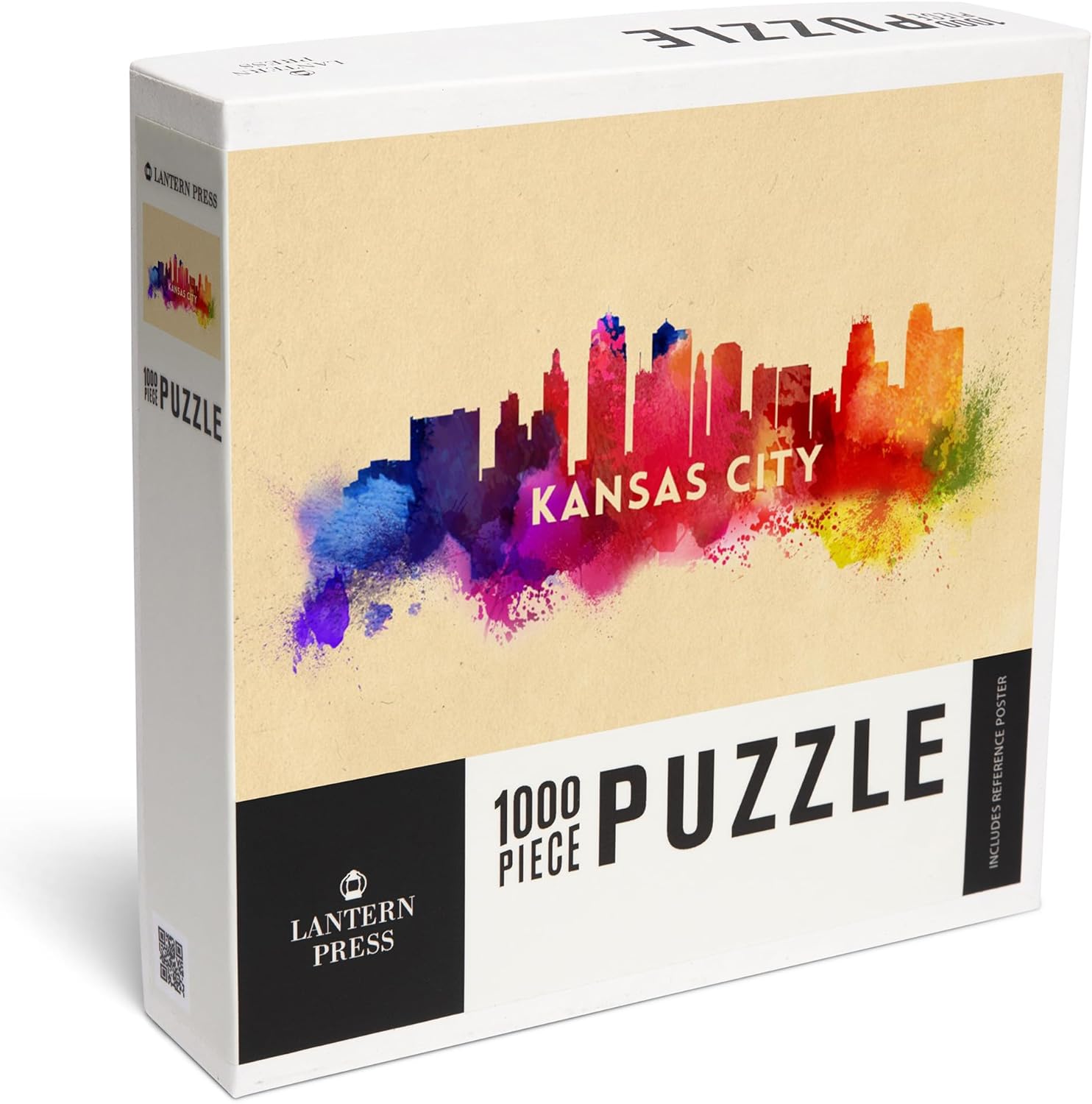 Kansas City, Missouri, Skyline Abstract (1000 Piece Puzzle, Challenging Jigsaw Puzzle for Adults, Made in USA)