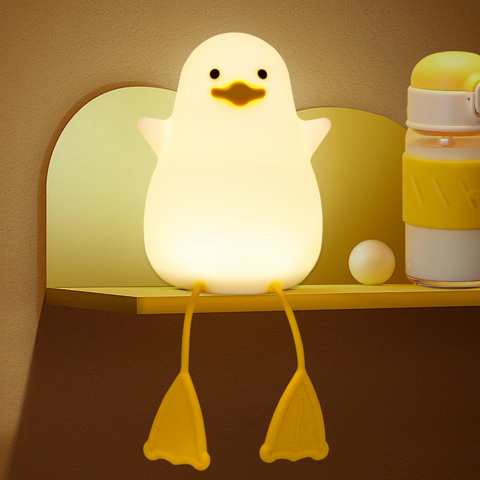 Luce notturna a forma di lumaca con sensore tattile per camera da letto, luce notturna in morbido silicone squishy per la cameretta dei bambini | Leroy Merlin