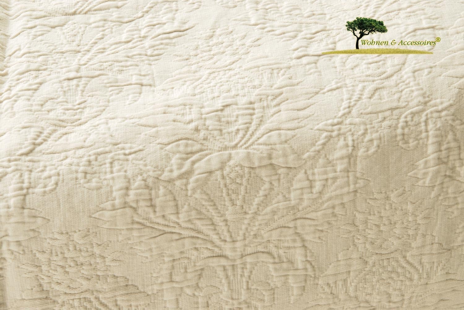 Elegante copriletto Lune, 100% cotone, 150 x 200 fino a 260 x 300 cm