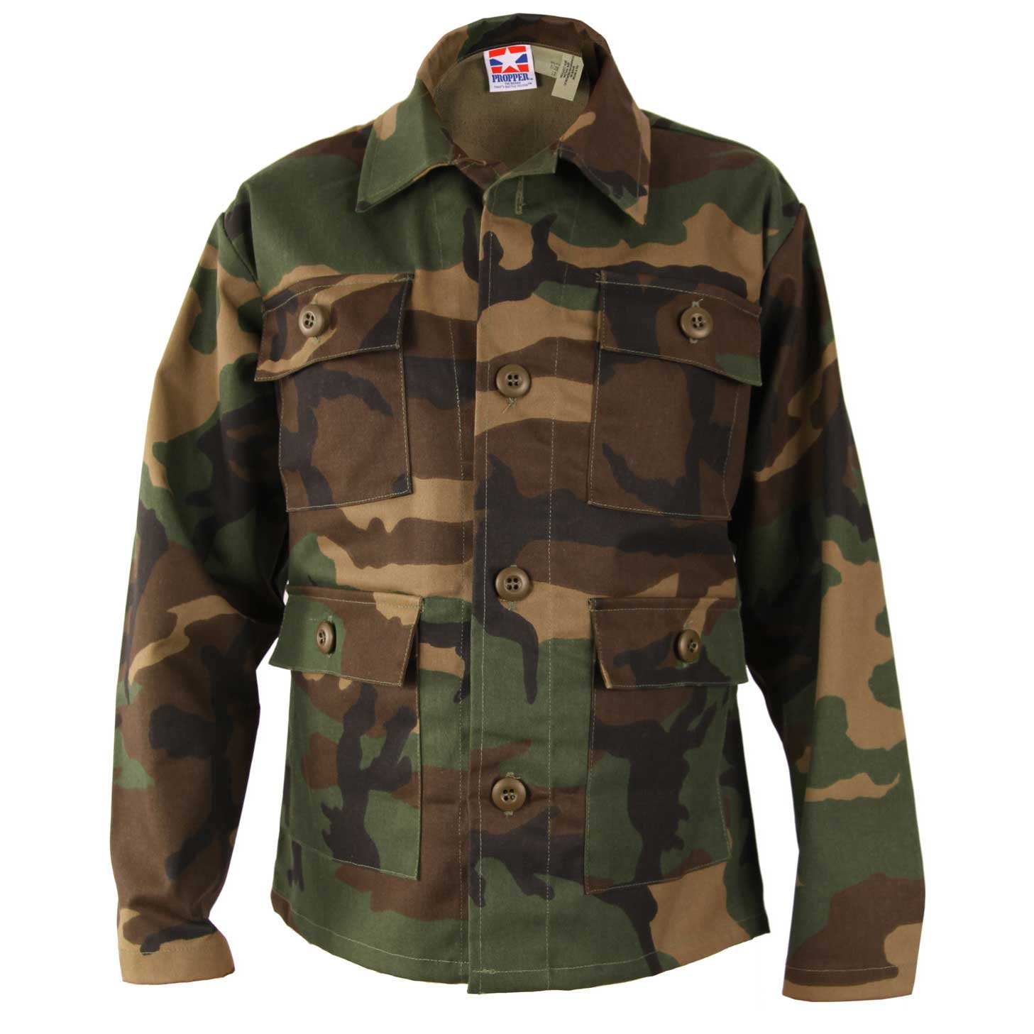 PROPPER F572008 Kid's BDU Coat Woodland Size 8