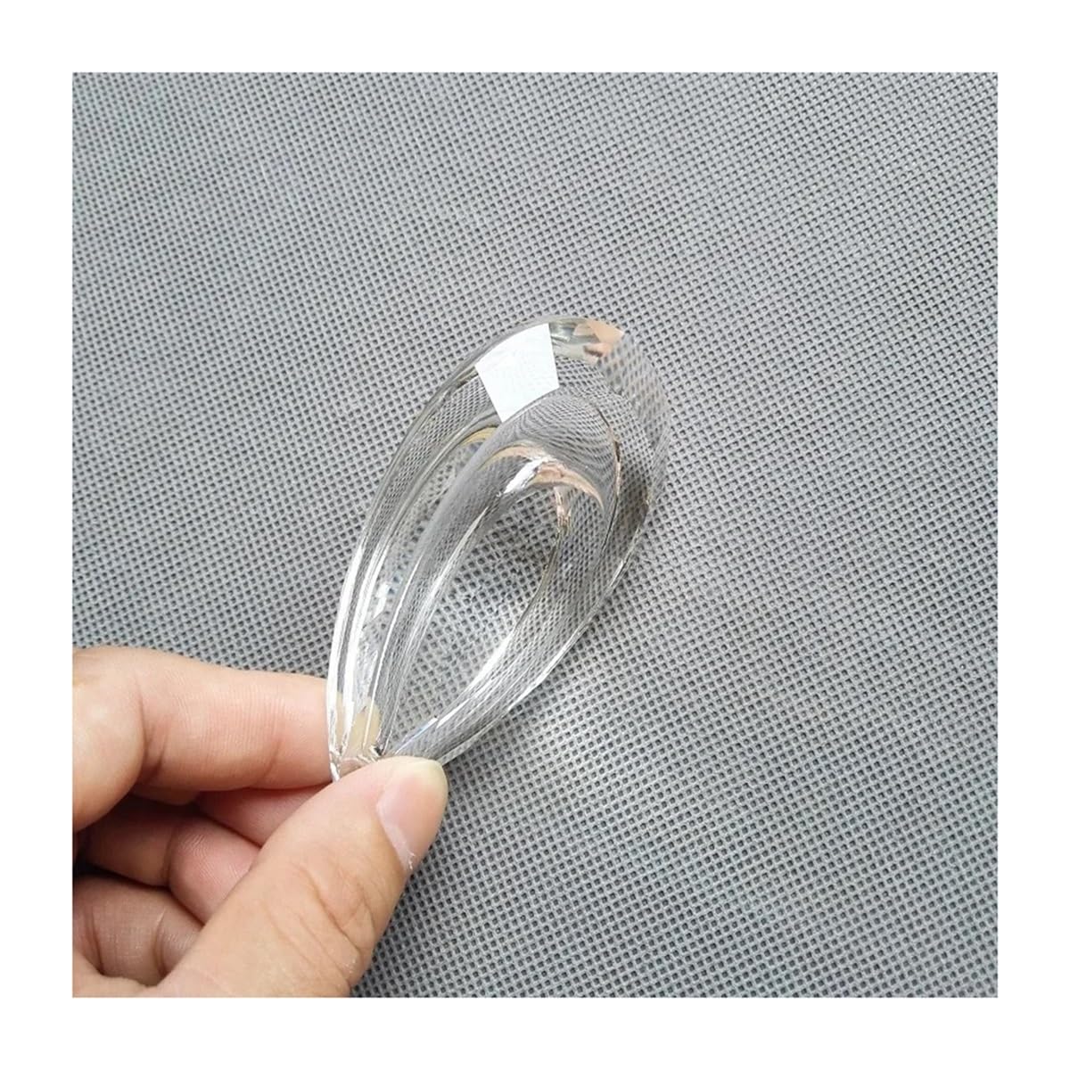Crystal Chandelier Prism, Sun Catcher, 1PCS 76/89mm Clear Double Pear Shape Crystal Drop Pendant Prisms Chandelier Parts Home Decor(76mm)