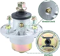 Vista 7 de Conjunto de husillo AM144608 previamente engrasado con polea de husillo UC20697 para John Deere X330 X350 X354 X370 X380 X384 X390 X394 X570 X580