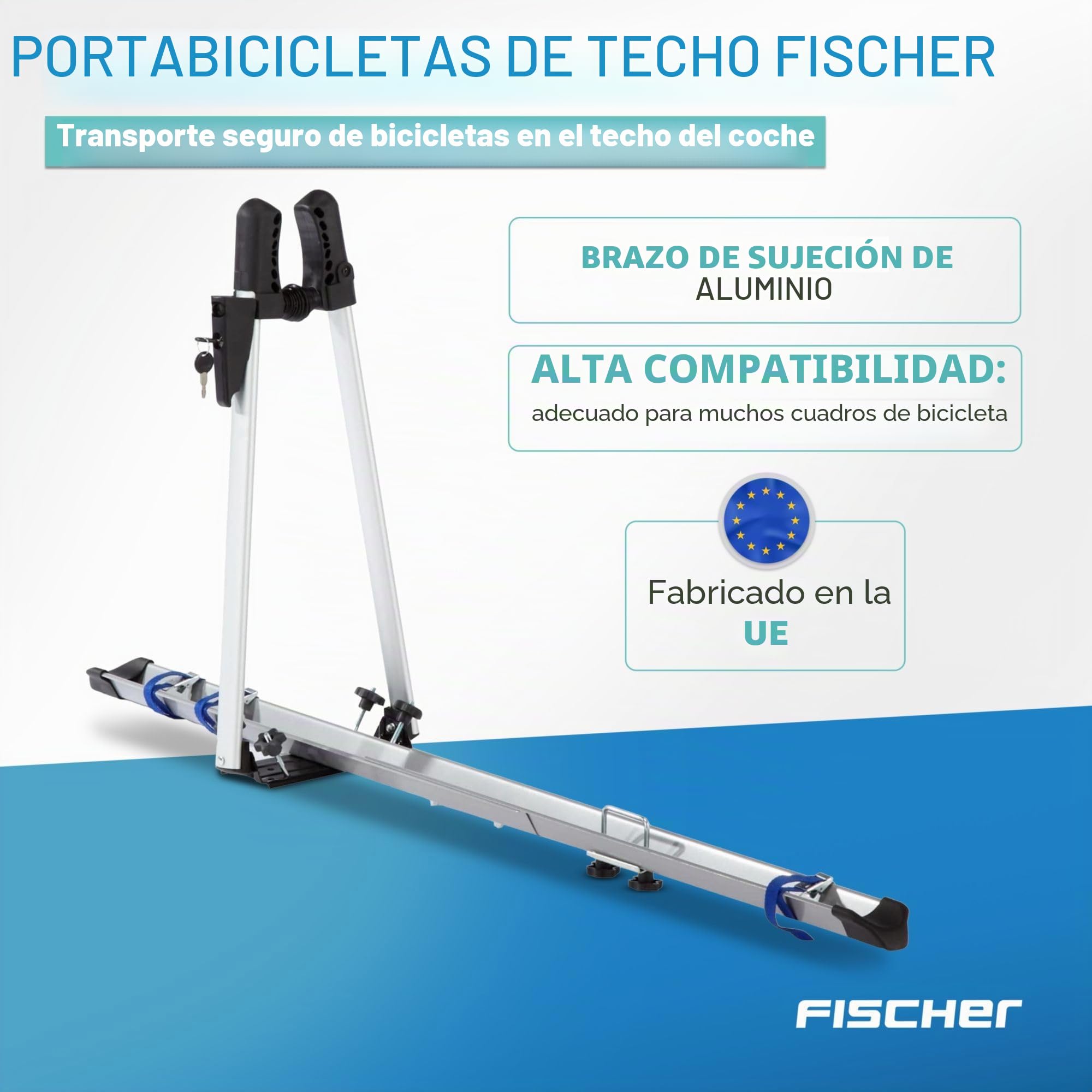 Fischer 18093 Portabicicletas para Techo de automóvil