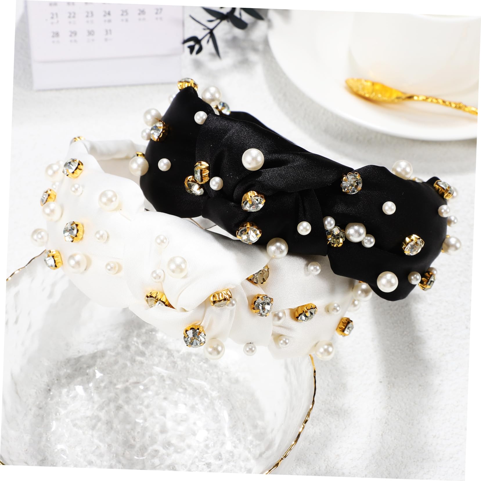 8stücke Haarbänder Mit Perlen Knotted Headbands Für Und Mädchen Eleganter Haarschmuck Mit Strasssteinen Vielseitig Und Für Verschiedene Anlässe