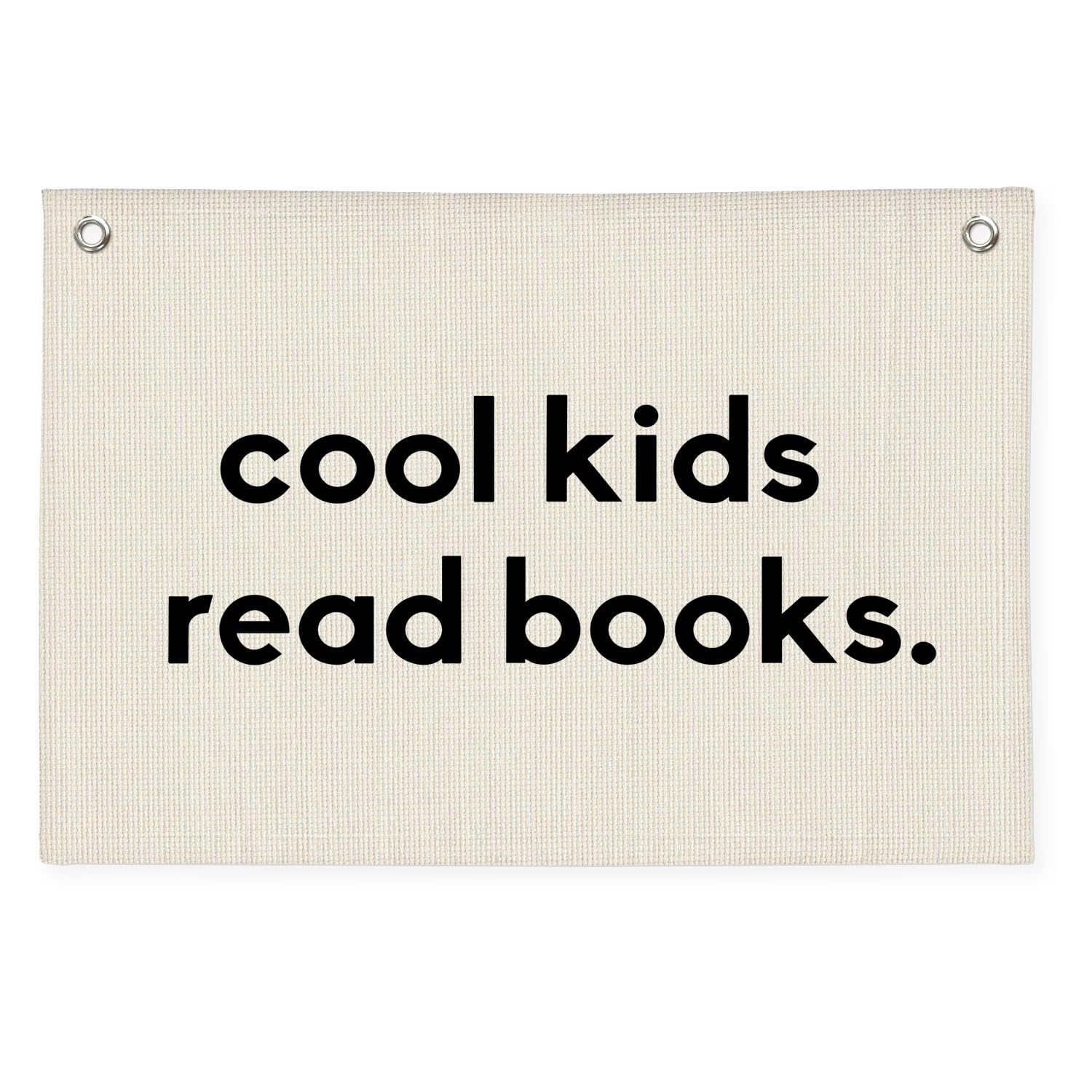 PLKMN Reading Corner Decor for Classroom, Cool Kids Read Books Linen Canvas Banner, Playroom Read Sign Wall Hanging Flag Decor for Reading Corner Nook 20x30 Inch