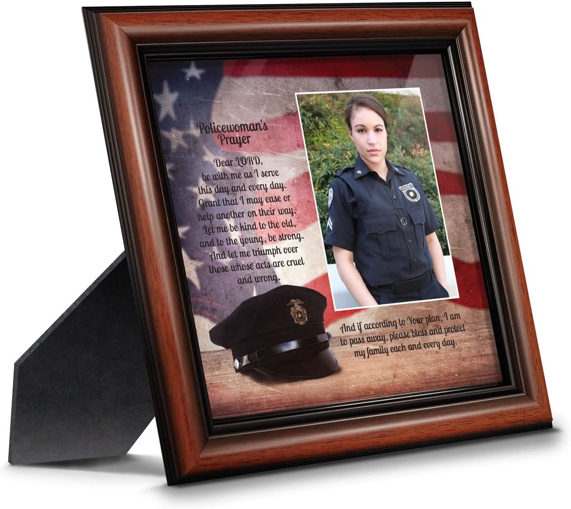 Police Officer Gifts, Police Gifts for Women, Picture Framed Wall Art for Home or Police Station, 6359W