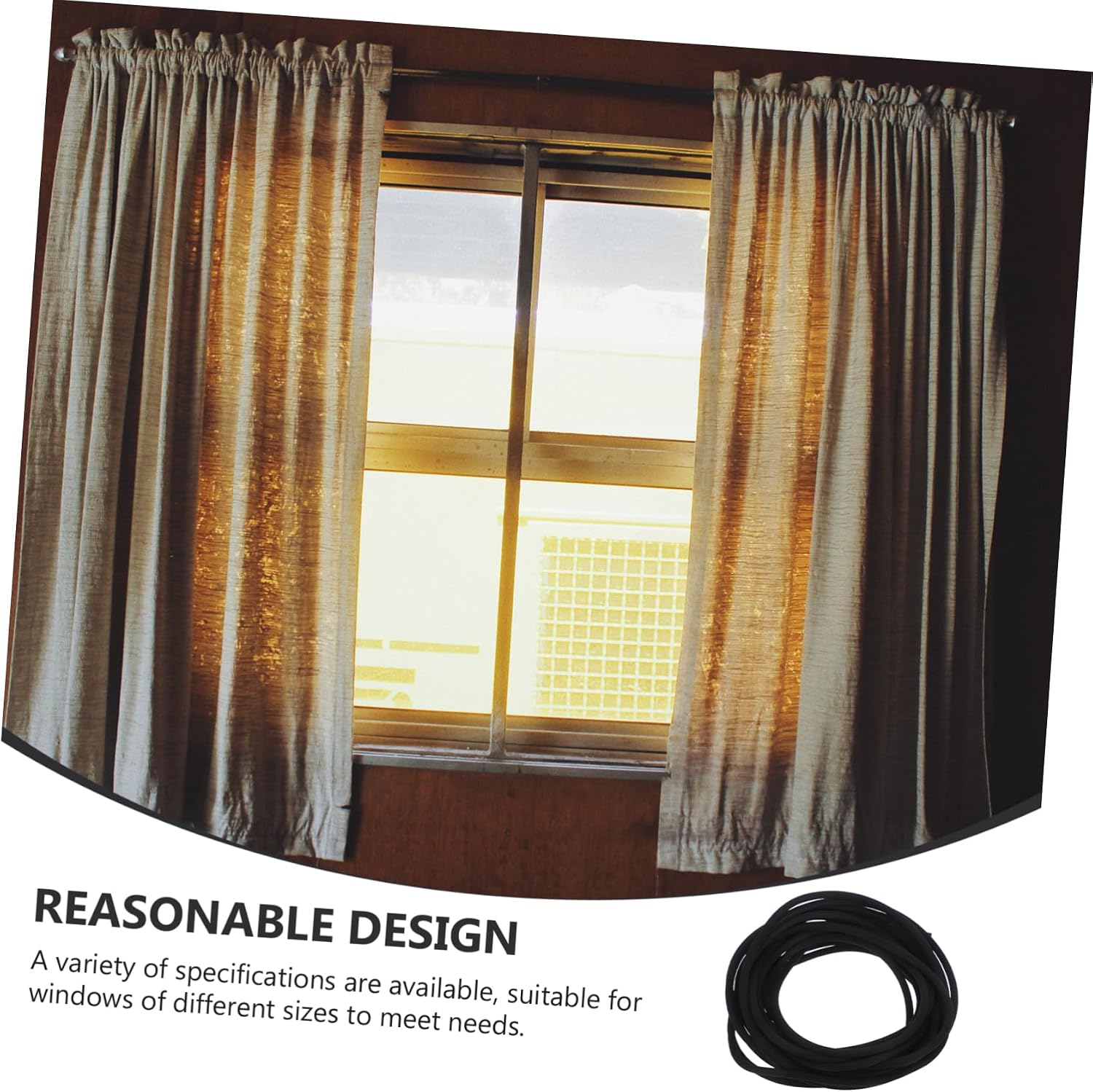 POPETPOP 5pcs Sealing Strip for Window Doors Screen Spline Lightweight and Flexible Weatherproof Spline Versatile Fit Simple to Clean