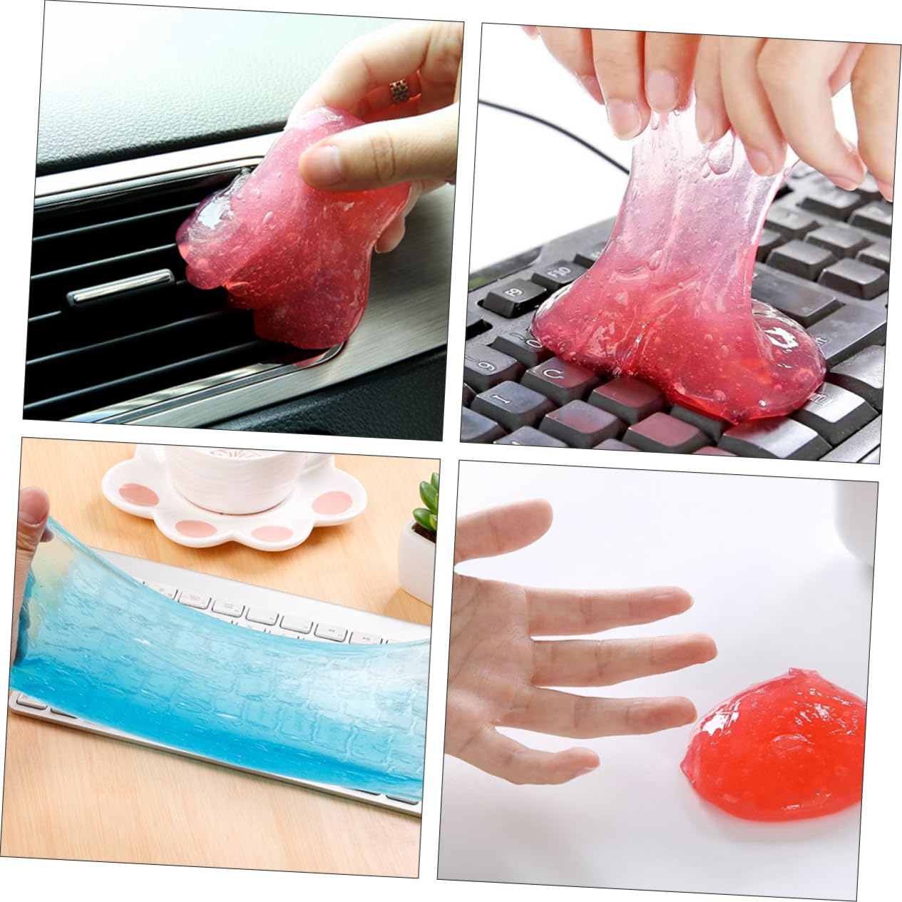 20piezas Eliminador De Polvo para Computadoras Limpiador De Teclado Gel De Limpieza Detalles De Autos y Electrónicos