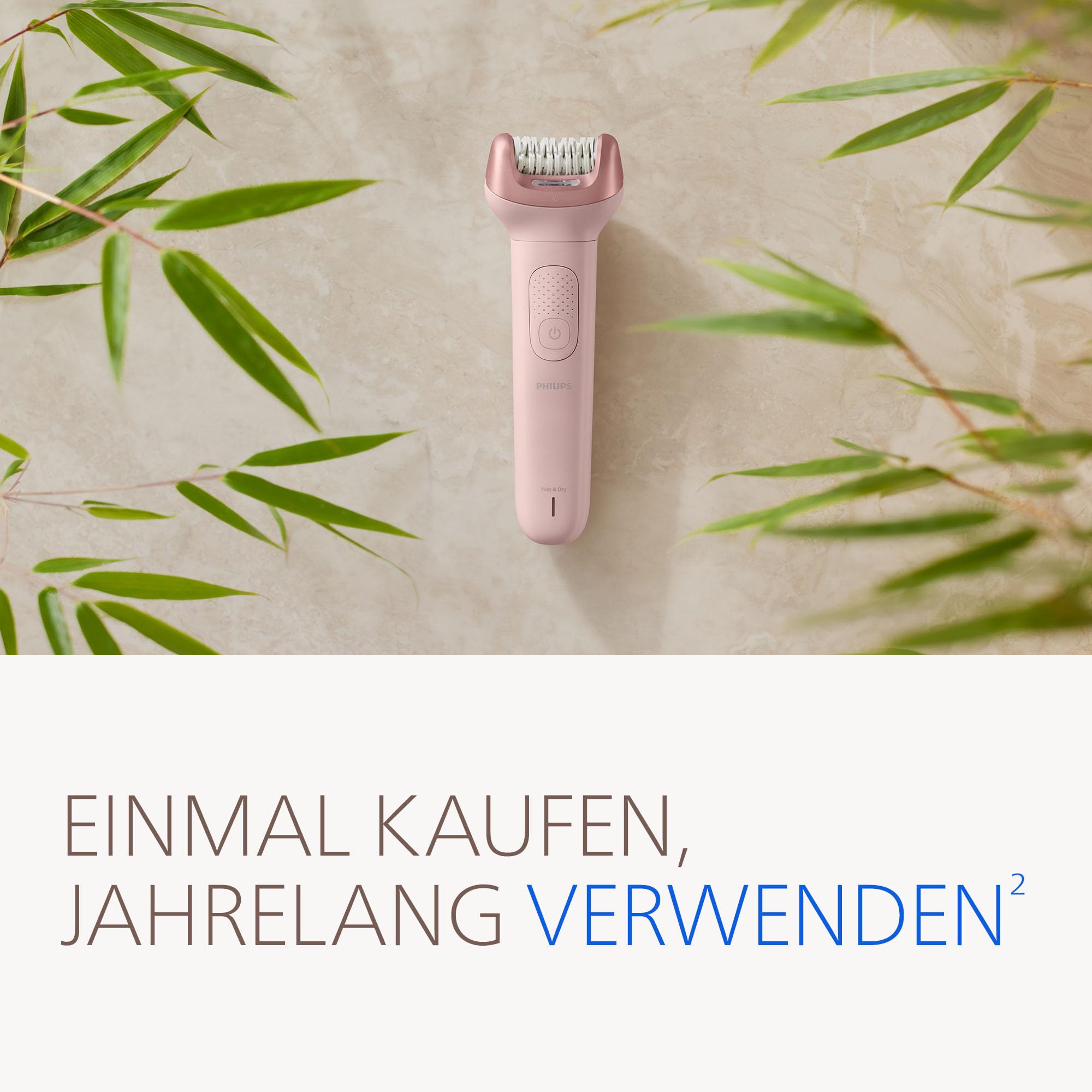 Philips Series 9000 Kabelloser Epilierer Nass- und Trockenanwendung Haarentfernung Beine Körper Bikinizone ProGuide 60 Min. Akku BRE719/00