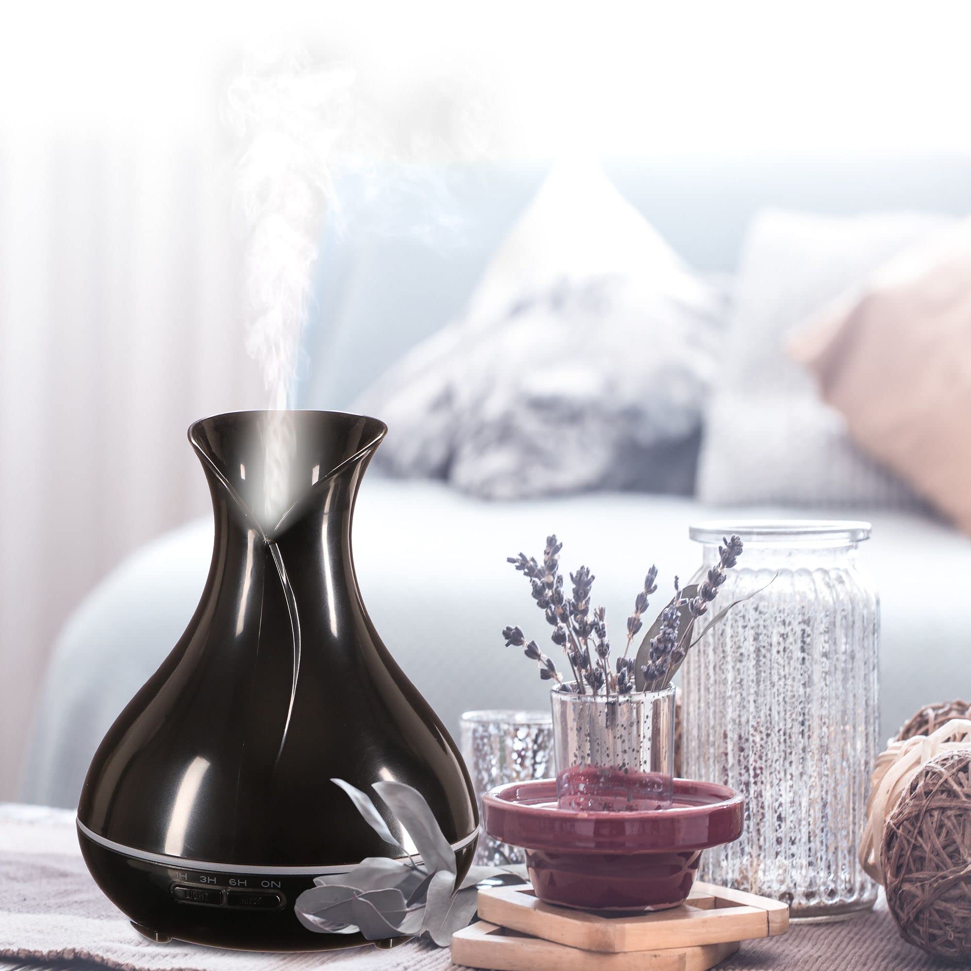 Vulcan Diffusore di aromi con LED | colore Nero lucido 350ml