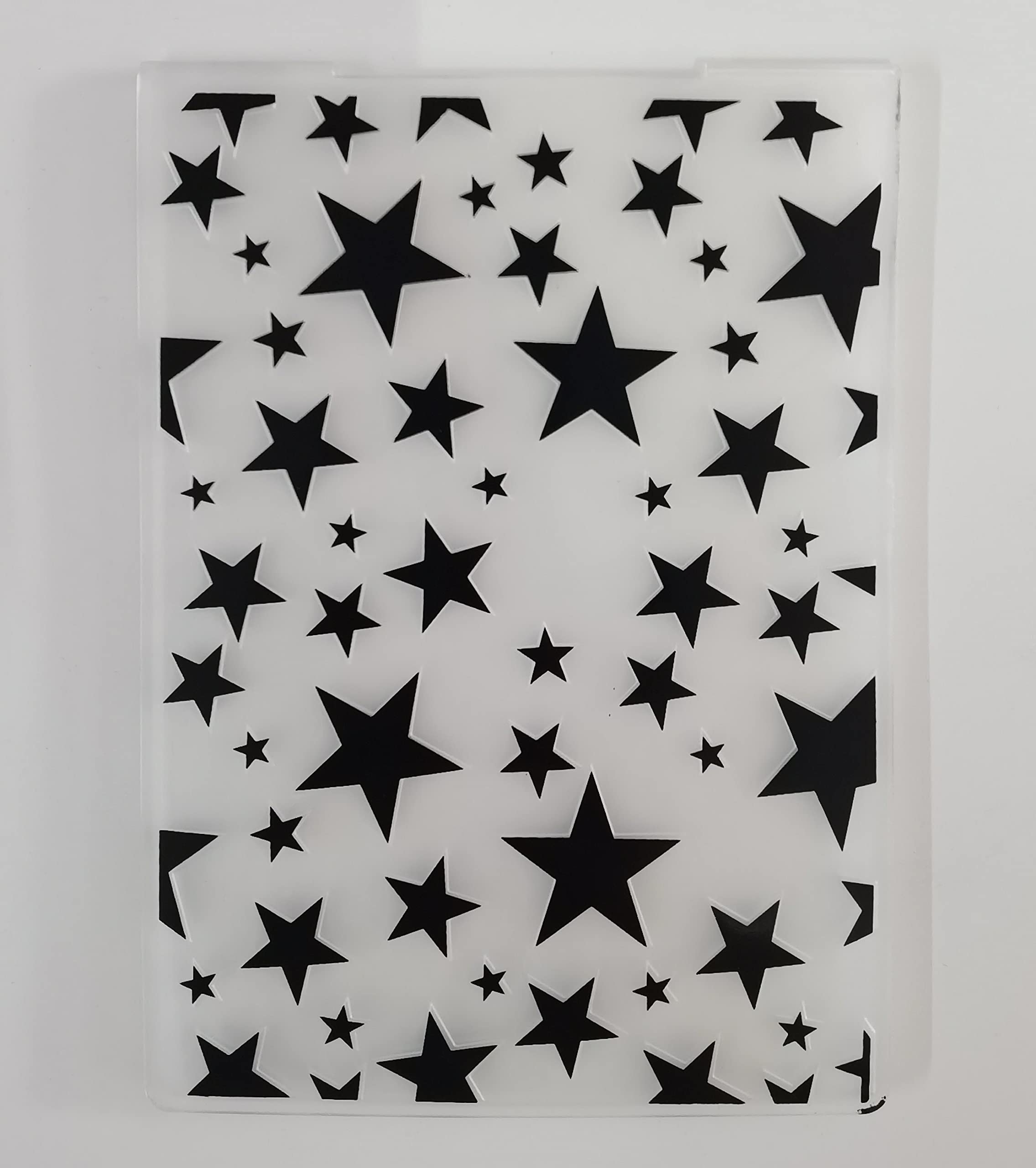 NZJ3D Texured Star Flower Abstract Wall Brick Plastic Embossing Folders for Card Making Scrapbooking and Other Paper Crafts (4)
