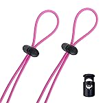 Flow Goggle Strap Kit (2-Pack) - Replacement Bungee Cord Straps for Swim Goggles (Solid Pink)