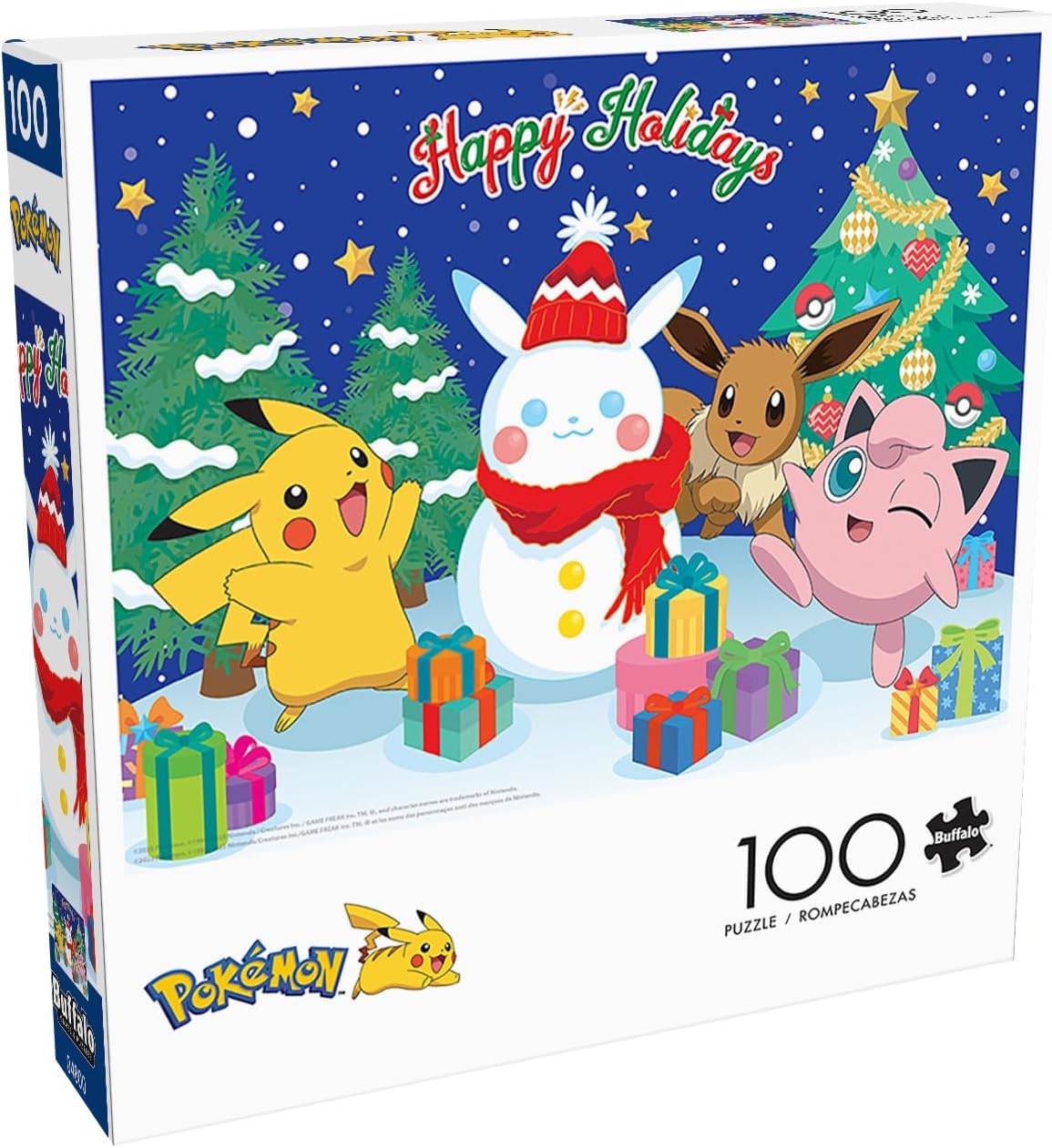 Amazon | Buffalo Games ジグソーパズル ポケモン ピカチュウ 雪だるま