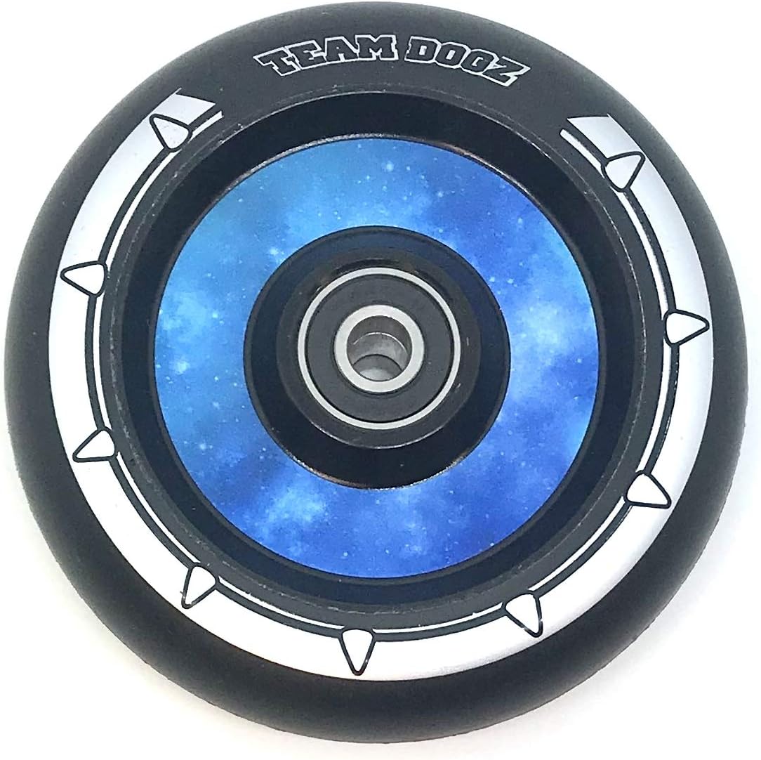 Revolution Cube Core Stunt Scooter Wheels 110mm - Black on Blue - SOLD AS A PAIR main image 0