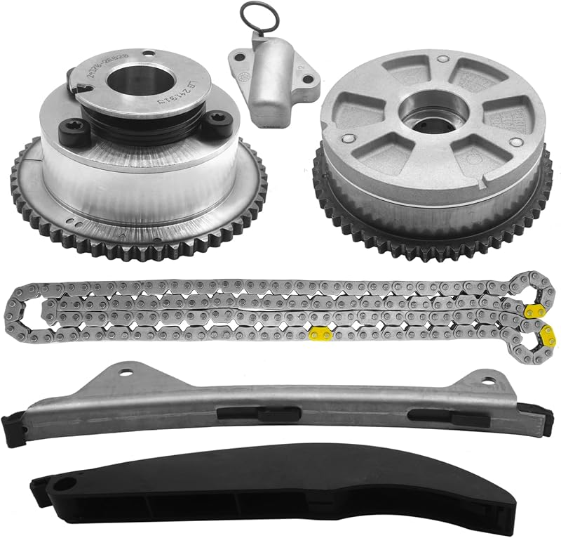 Kit de corrente de distribuição BRNEWKITS com engrenagens do comando para Hyundai Elantra, Kona, Veloster e Kia Forte 2.0L – 2 engrenagens correspondentes