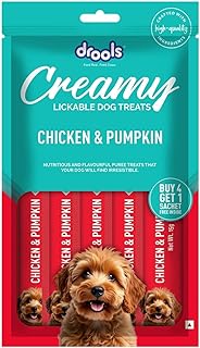 Drools All Life Stages Dog Treats Creamy 5 Sticks Tasty & Nutritious Snack for All Breeds (15g x5) 75g | Chicken & Pumpkin... Price In India
