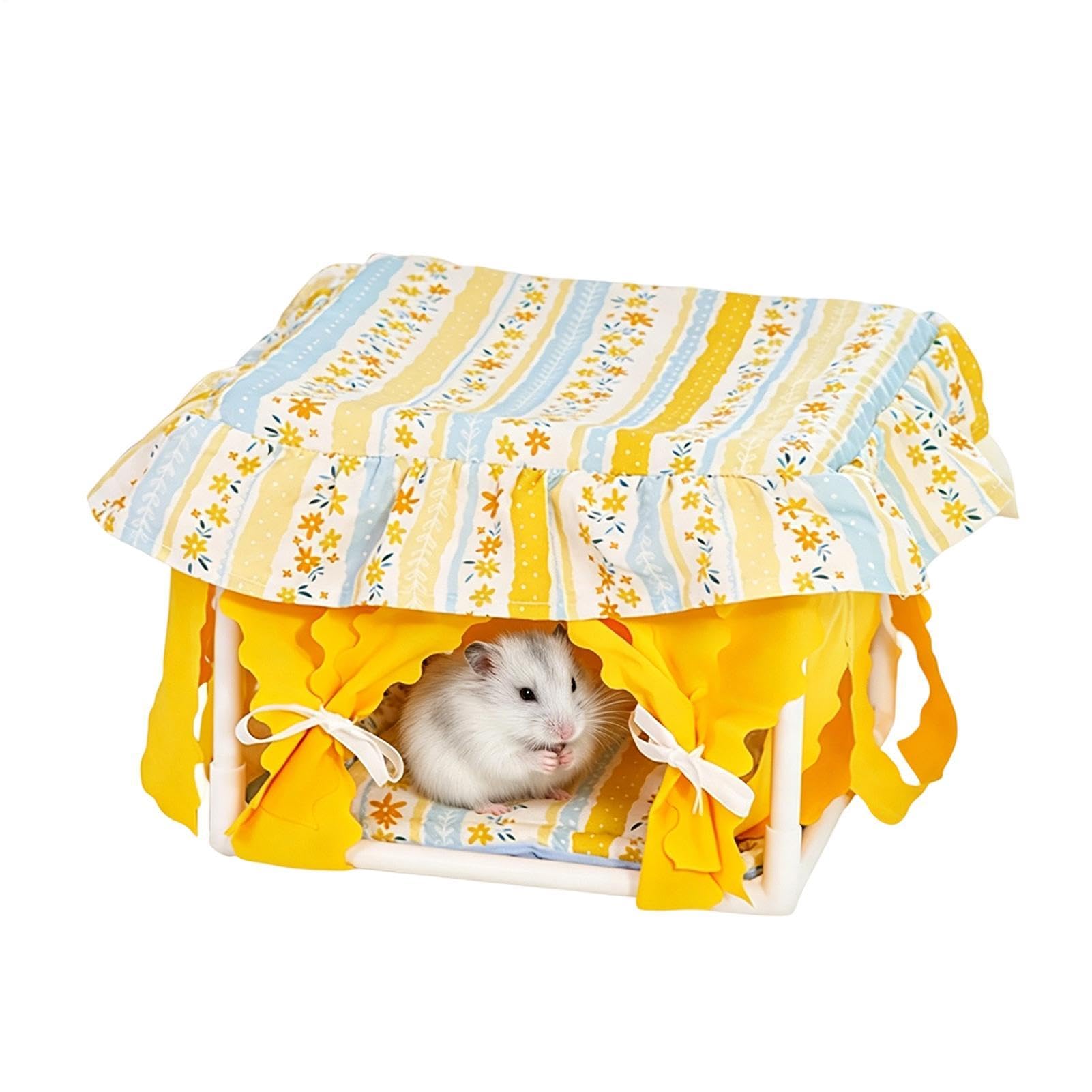 Lit pour hamster et nid textile lavable pour cage de petit rongeur