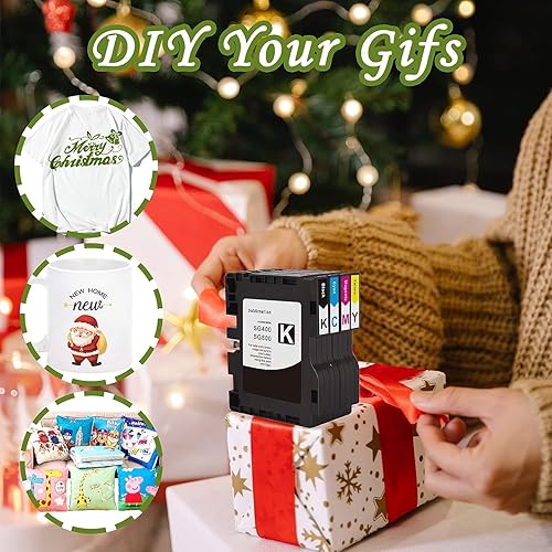 Miniatura 3 de AOTMENDI SG400 SG800 Cartucho de tinta de sublimación de alto rendimiento compatible para impresora Sawgrass Virtuoso SG400 SG800 DIY (1 negro, 1