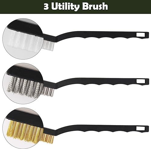 Miniatura 5 de Coadura Kit de limpieza universal de pistola de 0.354 in con estuche de transporte para armas, pistola, escopeta, pistola, pistola de aire,