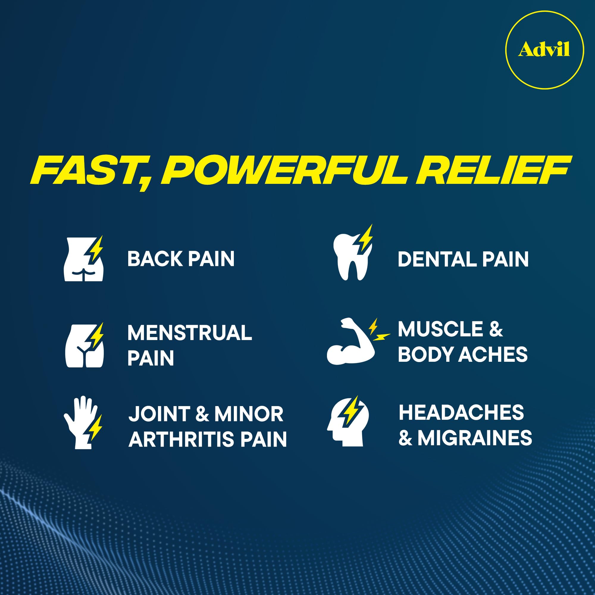 Advil Dual Action Back Pain Coated Caplets with Acetaminophen, 144 Count — Amazon image 2