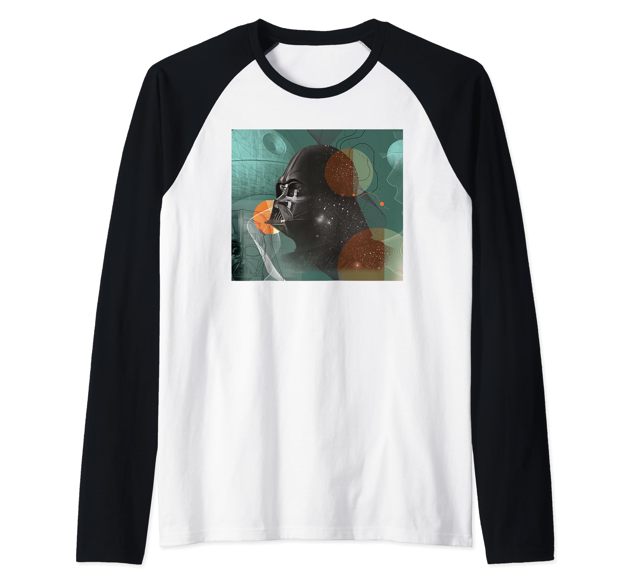 T-shirt Star Wars Darth Vader de qualité supérieure avec manches raglan