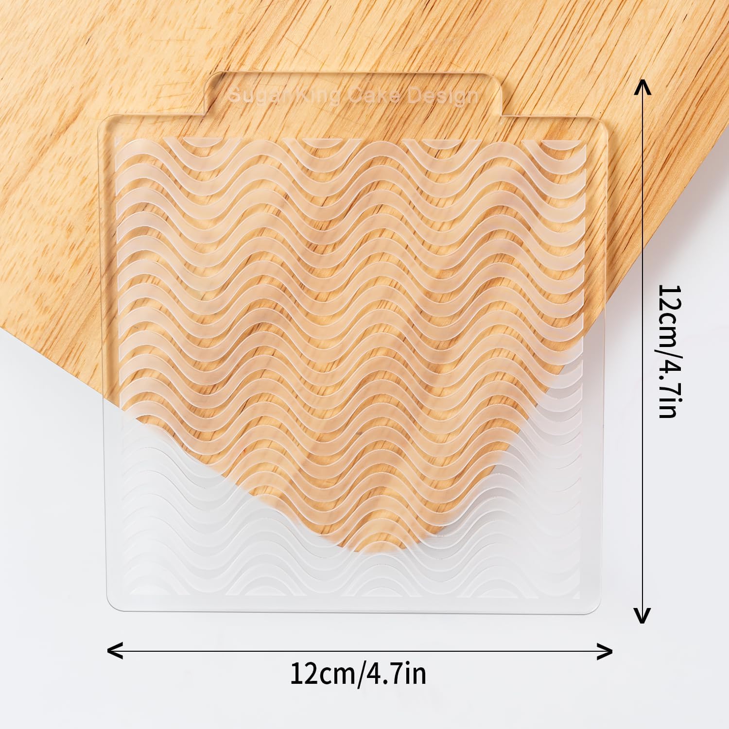 KALAIEN 3 Pack Cookie Embosser Set, Fondant Impression Mats Acrylic Embosser for Fondant Stamps, Texture Sheets for Polymer Clay, Chocolate, Cupcake Topper, Fondant Molds-Style 1