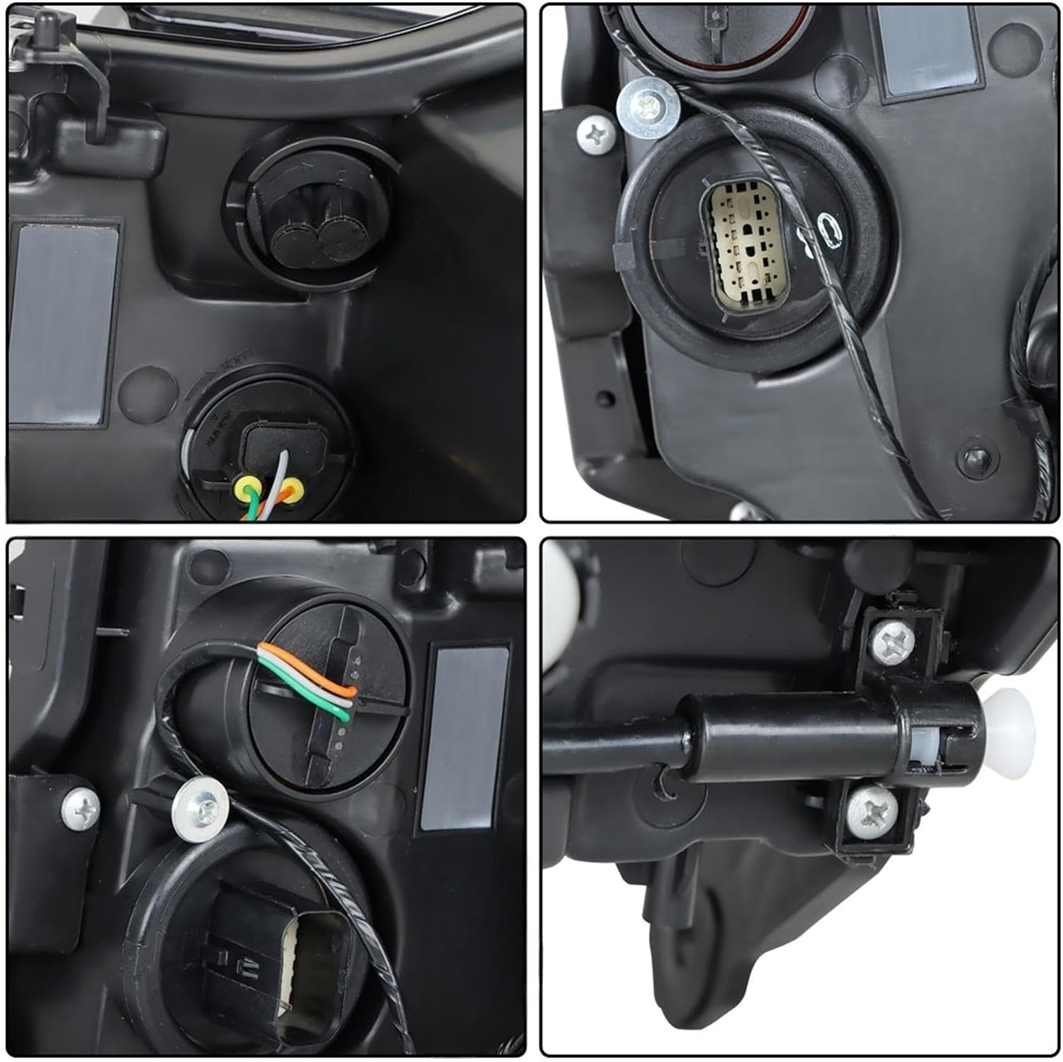 Silscvtt Headlights Assembly Replacement for ATS 2013-2018 Halogen Projector Headlight Headlamp LH Left Driver Side