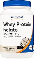 Vista 22 de Nutricost - Proteína aislada de suero de leche, sabor fresa y acai, 2 libras