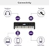 Yamaha PSR-E383 Portable Keyboard for Beginners, 650 Authentic Instrument Voices and Touch-Sensitive Keys with 48-Note Polyphony, Includes 2 Online Lessons with Yamaha Music School Teacher