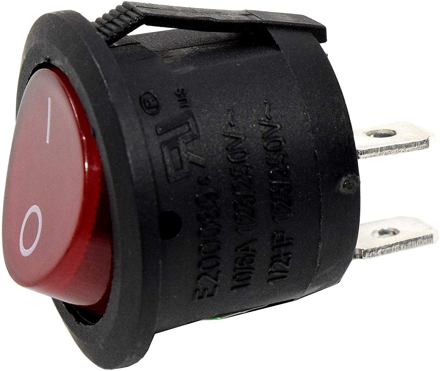 Amazon.com: HQRP 2-Pin On Off Round Rocker Power Switch AC 6A 250V