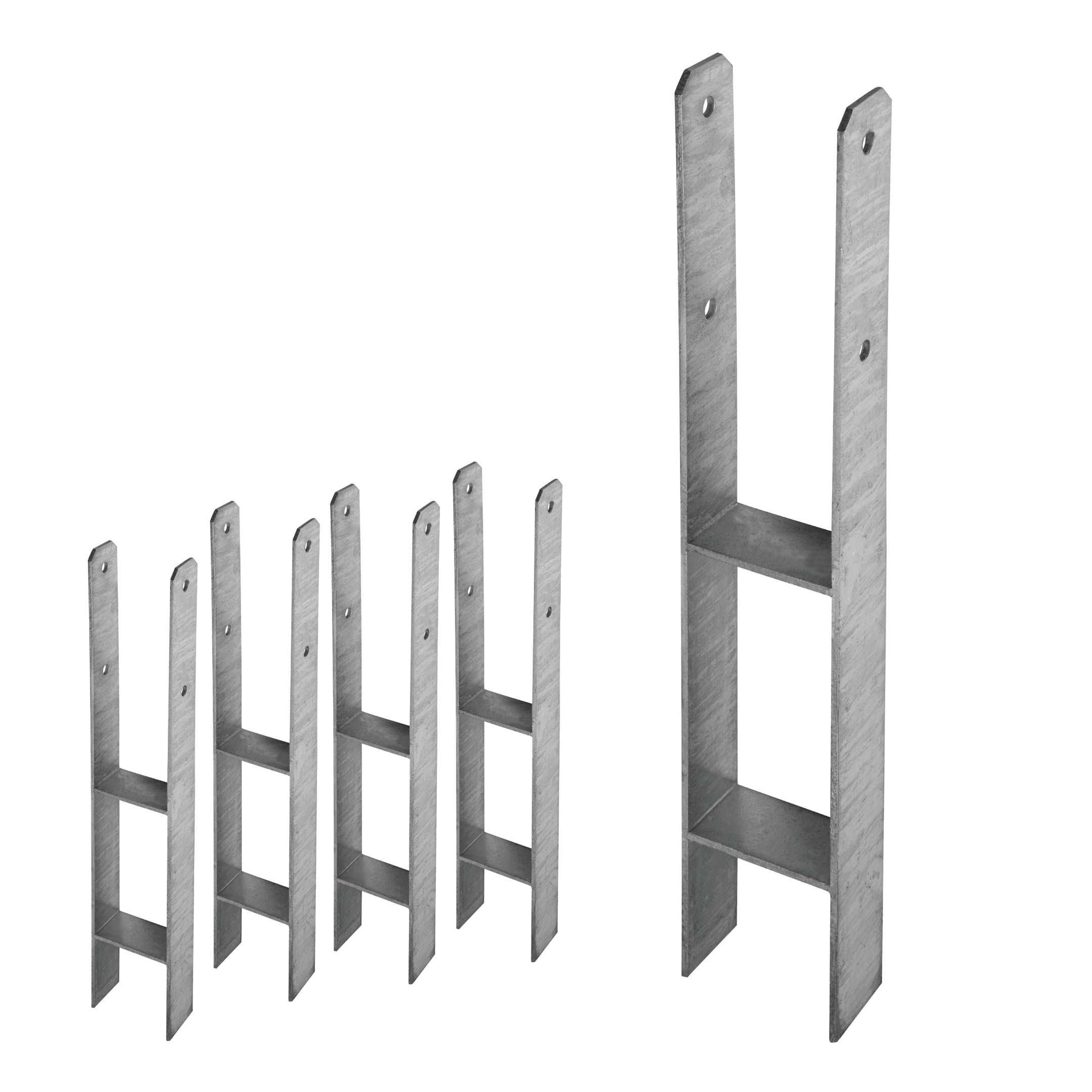 EuP Postenträger Typ H fz in Beton/H-Anker Breite 140 x 60 x 600 x 6,0 (LW 140mm)