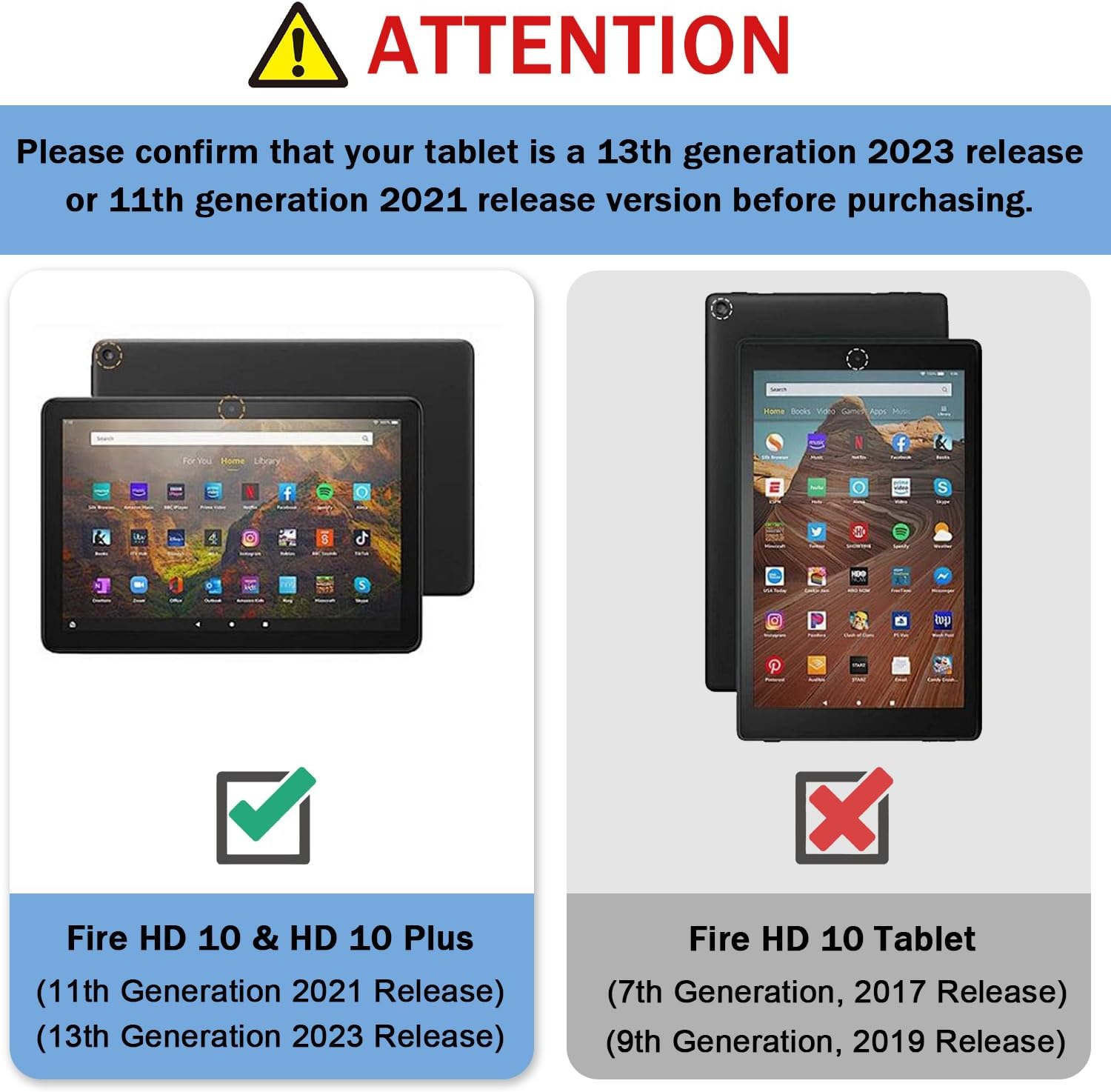 ZoneFoker Case for Fire HD 10 Tablet (13th/ 11th Generation 2023/2021 Released), 360 Degree Rotating Stand PU Leather Cover with Pencil Holder, Auto Sleep/Wake for HD 10/10 Plus, Marble Blue