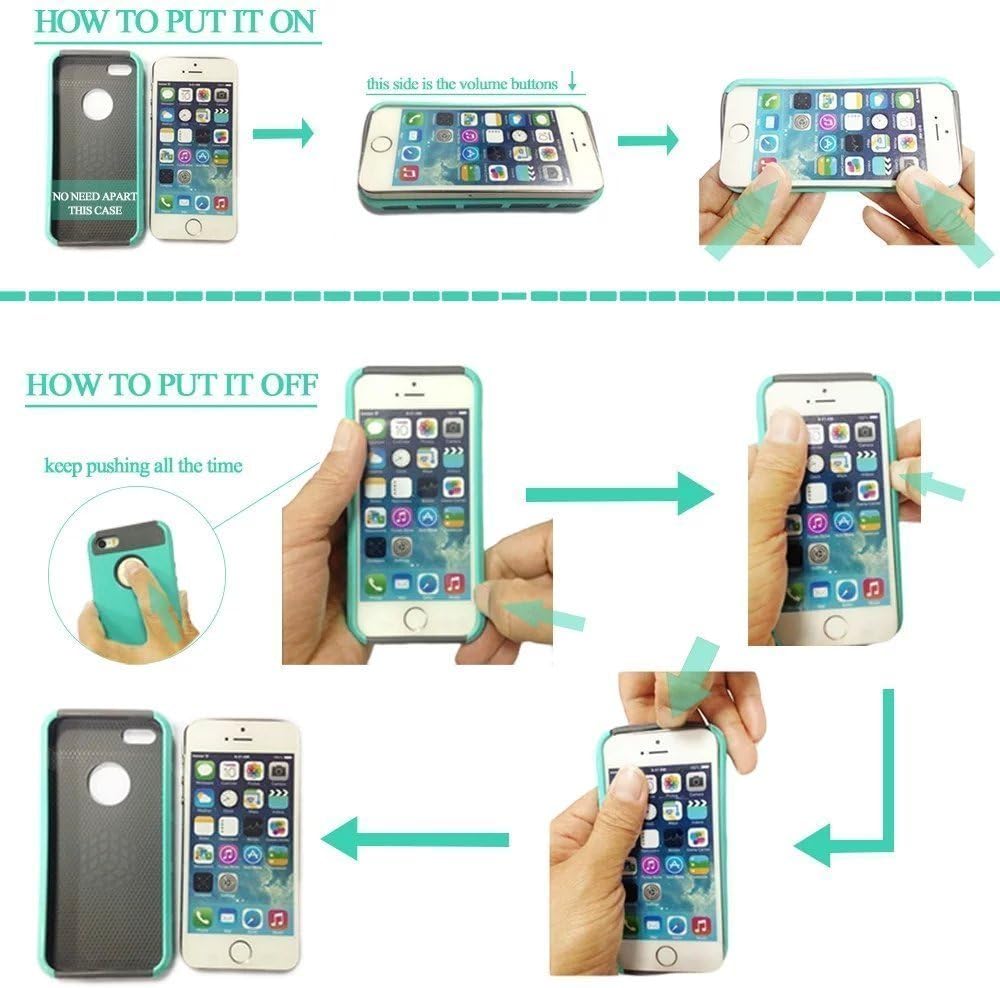 iPhone 6 Case, iPhone 6s Case,Vogue shop Hybrid High Impact Heavy Duty Dual Layer Hard PC Outer Shell with Soft Rubber Inner Armor Defender Case Cover for Apple iPhone 6 6s 4.7 inch Screen