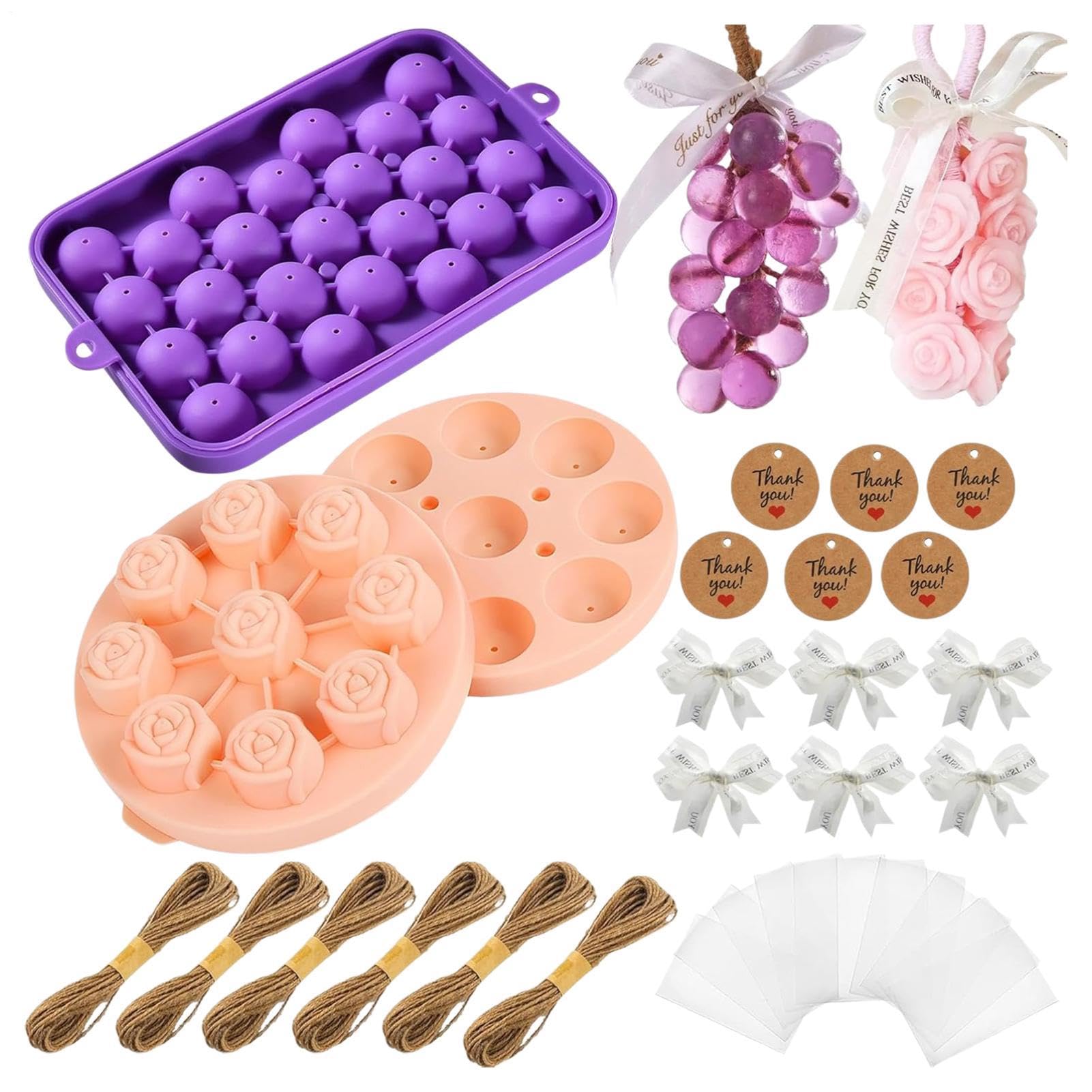 Kit de fabricación de jabón ideal para regalar y hacer velas de flores hechas a mano