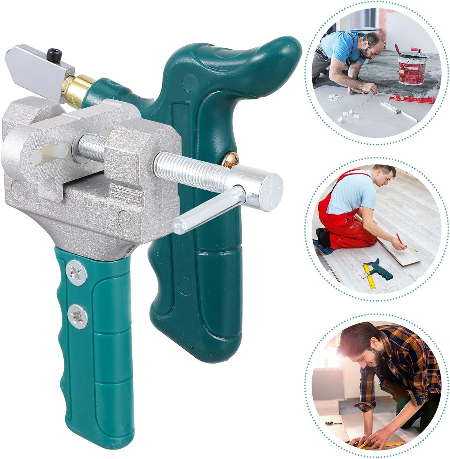 FOMIYES Roller Glass Cutter Tile Cutting Tools Kit Handheld Glass Tile Cutter with Large Wheel for DIY Crafts and Home Use