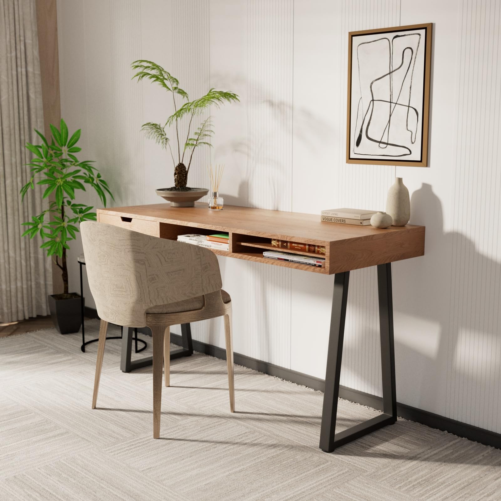 Homtone Set di 2 gambe da tavolo in metallo resistente, stile industriale rustico, fai da te, gambe per tavolo da caffè, scrivania fai da te, panca da bar per la colazione, altezza 71 x larghezza 45