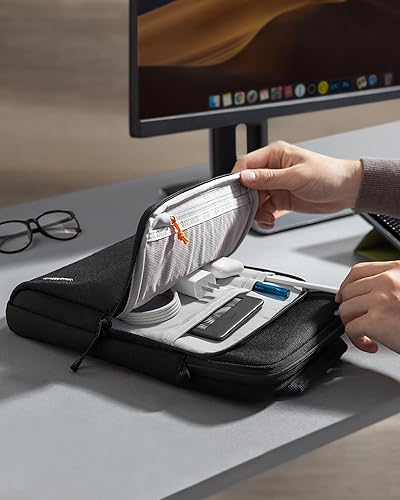 Miniatura 8 de tomtoc Bolsa de hombro para tablet para iPad Pro M2 y M1 de 12.9 pulgadas 2022-2018 con teclado mágico y teclado inteligente, Surface Pro 8X7+765,