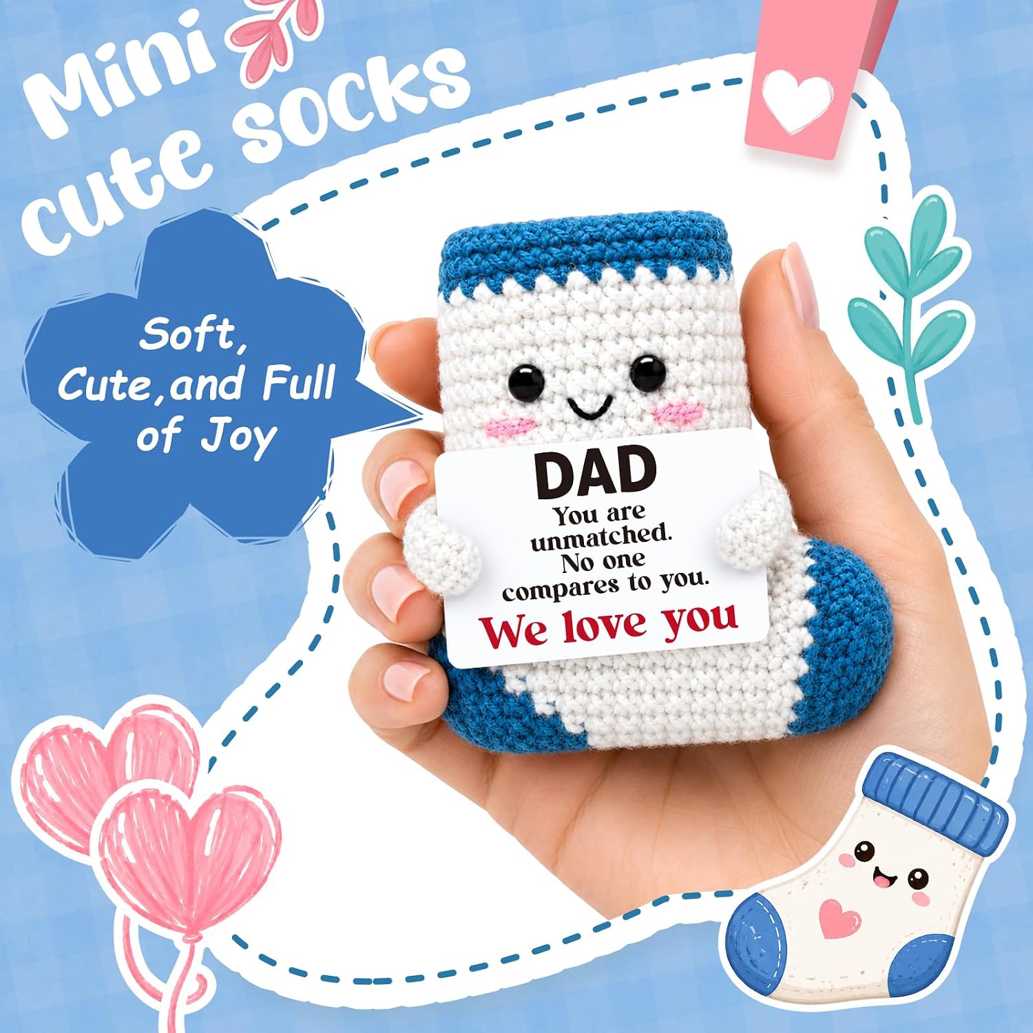 Fun Gift for Dads from Daughter Handmade Crochet Birthday Gifts for Father image 5