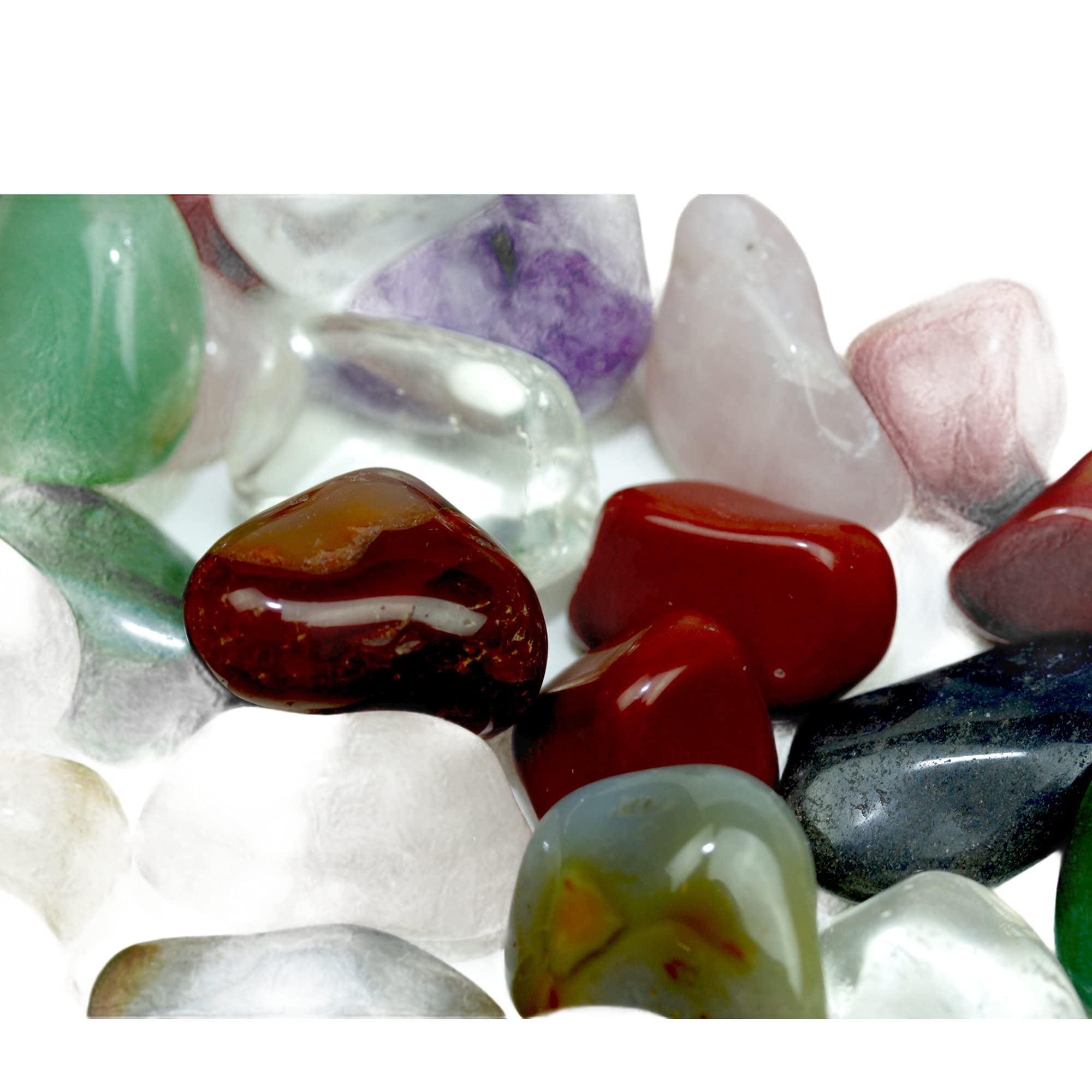 500g Bunte Edelsteine Mix 9-12mm - Perfekt Für Kinder, Deko & Aquarium