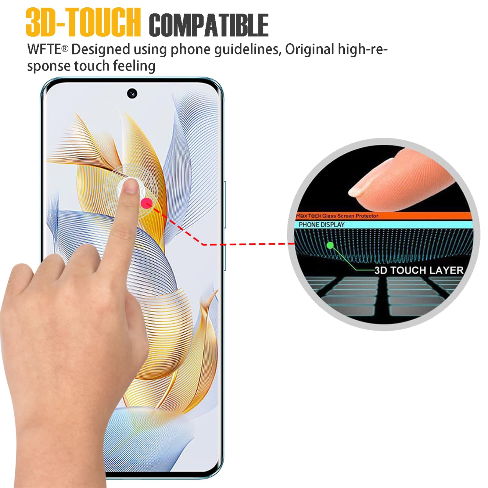 WFTE Lot De 2 Verre Trempé Pour Samsung Galaxy A14 5G/4G, 0,26mm Film De Protect