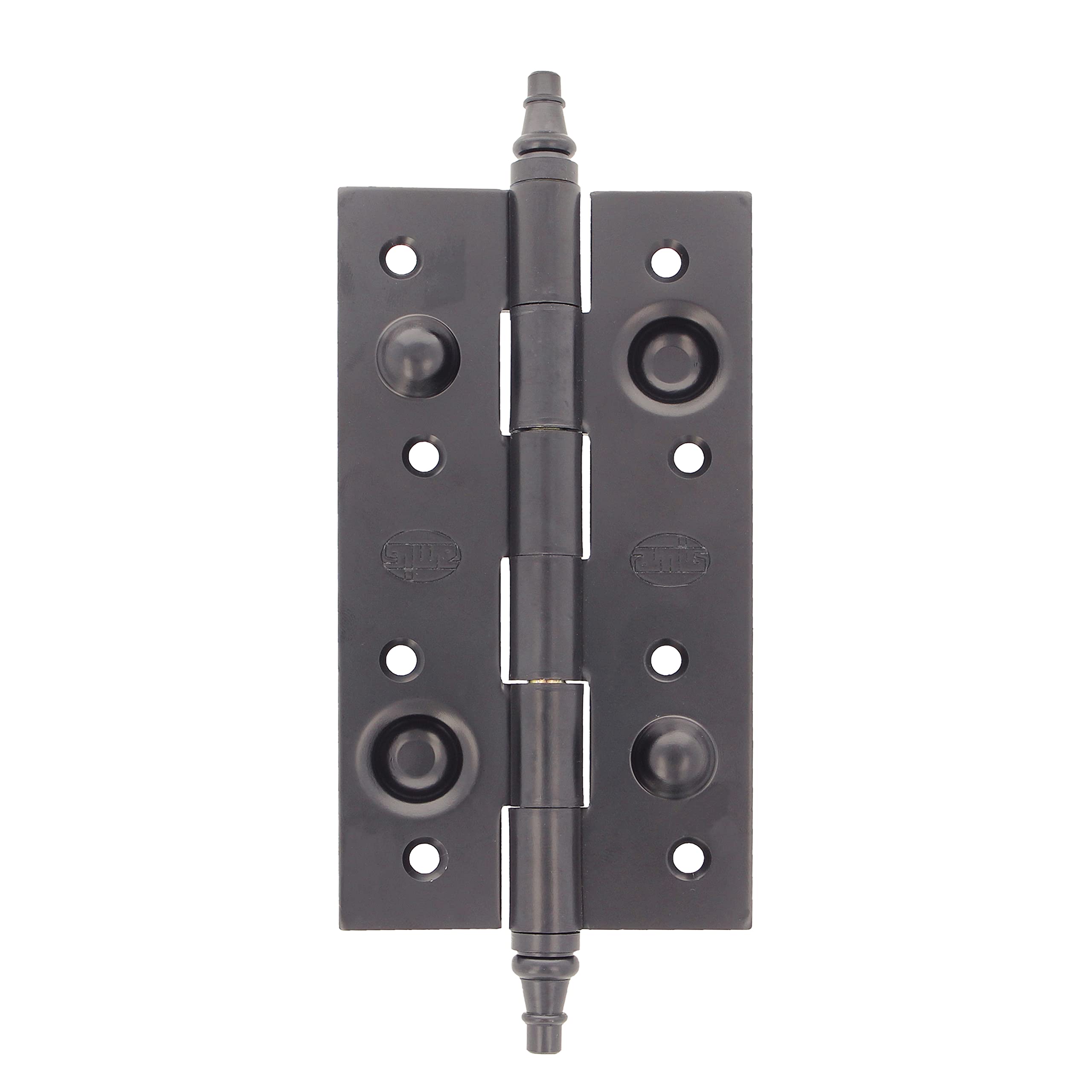 Amig 561-150 x 80 Black Hinge with Flanges, Schwarz