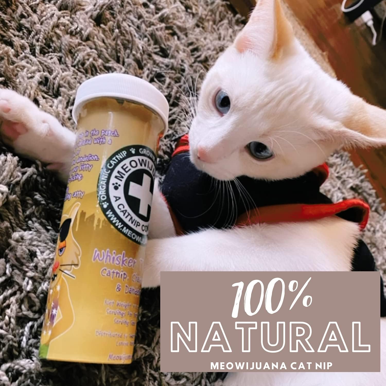 Meowijuana Catnip Blend Bundle Purple Passion, Whisker Tickler