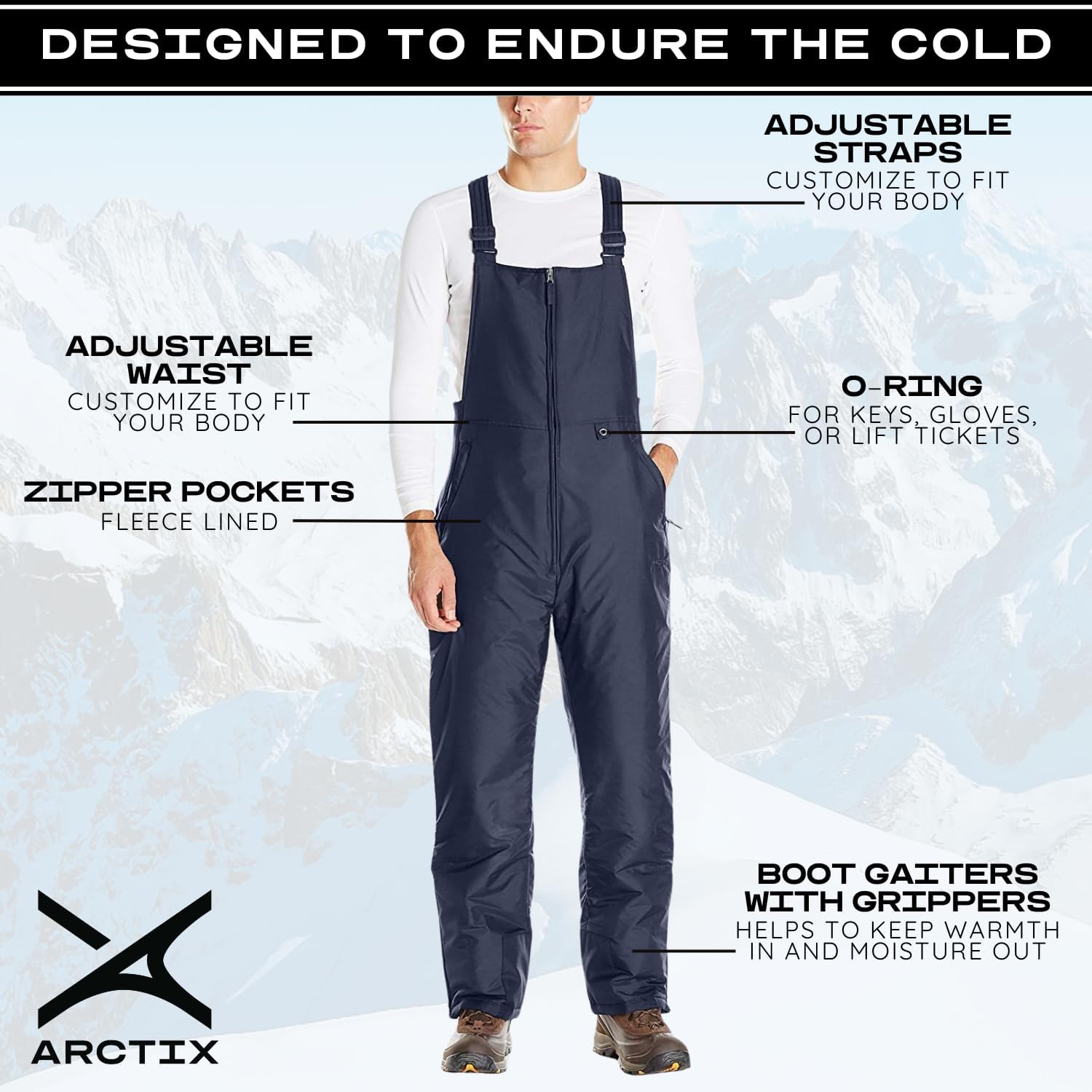 Arctix Men's Essential Insulated Bib Overalls - Image 3