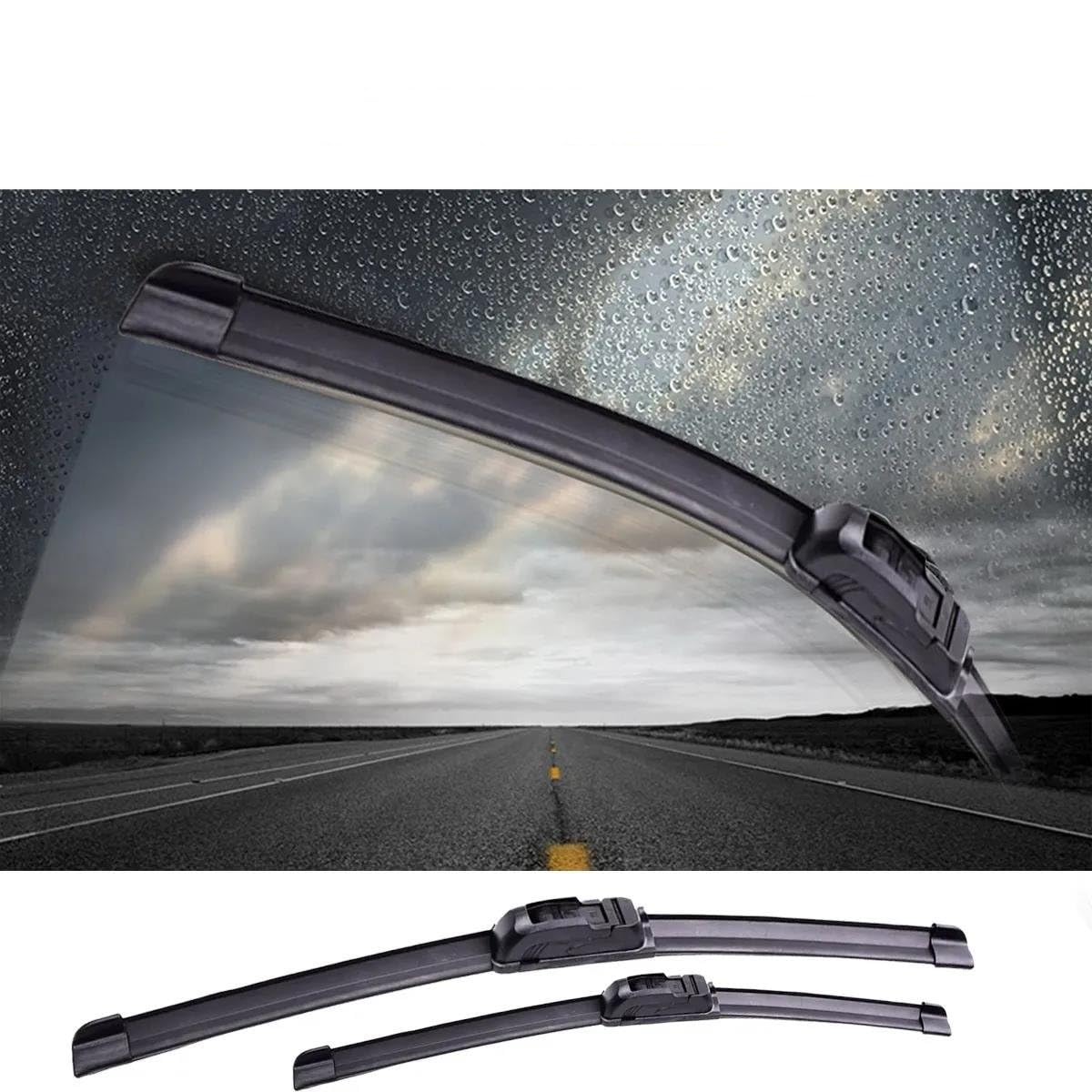 Escobilla limpiaparabrisas Para Peugeot 1007 2005 2006 2007 2008 2009 2010 2011 Escobillas de limpiaparabrisas delanteras y traseras con gancho en J