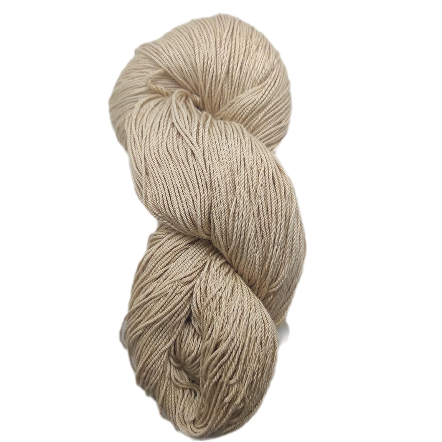 Mercerized Cotton Embroidery Yarn, 6 Ply, for Crochet, Craft, Embroidery, Knitting, by Yarn Thread Company (Biege, 100 GM)-image-13