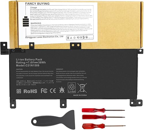 Fancy Buying C21N1509 Batería para portátil ASUS A556 A556U X556 X556UA X556UB X556UF X556UJ X556UQ X556UR X556UV K556 K556U Vivobook F556 F556U