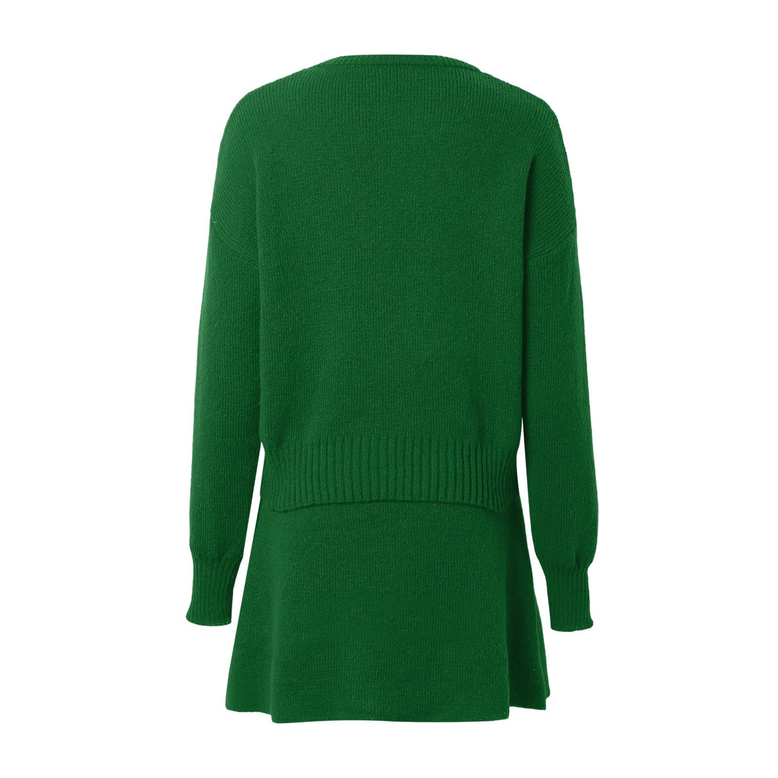 Damen Strick-Set aus Pullover und Rock - Zweiteiliges Loungewear-Outfit | Elegantes Co-ord-Set für einen abgestimmten Look