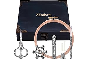 XEmbro Vintage Embroidery Scissors Set: The Ultimate Accessory Kit for Cross Stitch and Needlework Enthusiasts