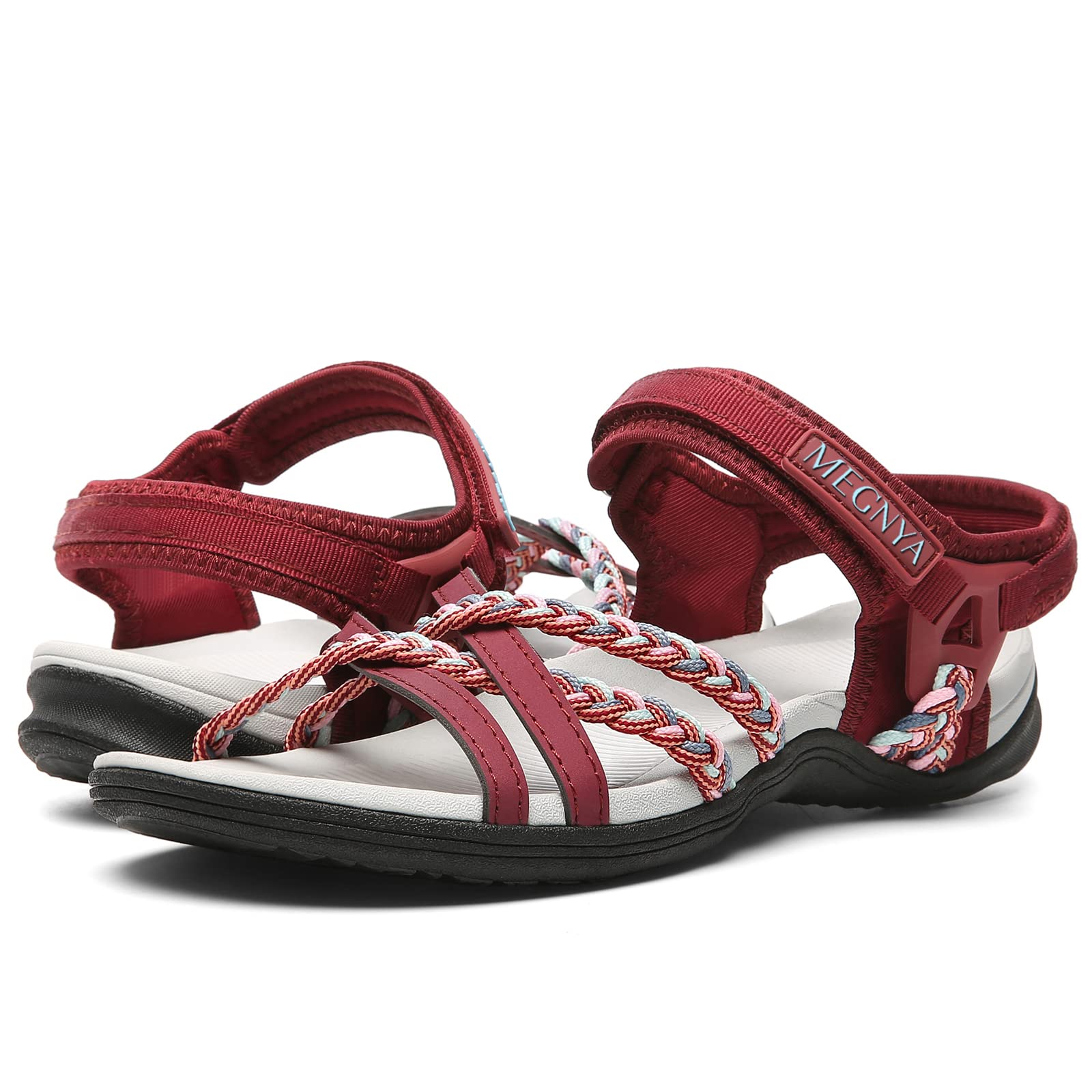 Sponsored Ad - Hiking Sandals for Women, Comfortable Sports Walking Sandals with Hook and Loop Strap, Lightweight and Dura...