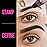 iMethod Eyebrow Stamp and Eyebrow Stencil Kit - Eyebrow Stamp and Shaping Kit for Perfect Brow, Eye Brow Shaping Kit, Long-lasting, Reddish Brown